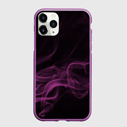 Чехол iPhone 11 Pro матовый Color smoke pink, цвет: 3D-фиолетовый