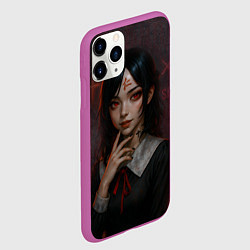 Чехол iPhone 11 Pro матовый Кагуя реализм, цвет: 3D-фиолетовый — фото 2