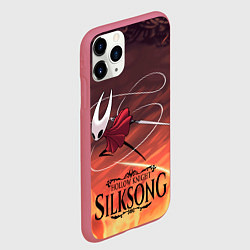 Чехол iPhone 11 Pro матовый Герой Hollow knight silksong, цвет: 3D-малиновый — фото 2