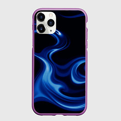 Чехол iPhone 11 Pro матовый Color blue smoke, цвет: 3D-фиолетовый