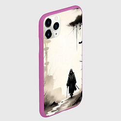 Чехол iPhone 11 Pro матовый Путник, цвет: 3D-фиолетовый — фото 2