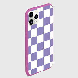 Чехол iPhone 11 Pro матовый Квадраты фиолетовые, цвет: 3D-фиолетовый — фото 2