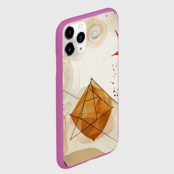 Чехол iPhone 11 Pro матовый Boho style, цвет: 3D-фиолетовый — фото 2