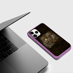 Чехол iPhone 11 Pro матовый Когда Наташа музыкант, цвет: 3D-фиолетовый — фото 2