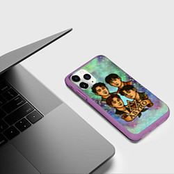 Чехол iPhone 11 Pro матовый Astro в стиле татуировки, цвет: 3D-фиолетовый — фото 2