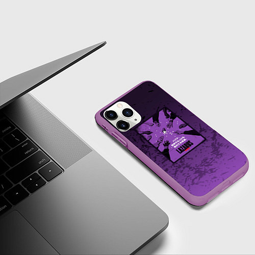 Чехол iPhone 11 Pro матовый Lazarus: Violet Pattern / 3D-Фиолетовый – фото 3