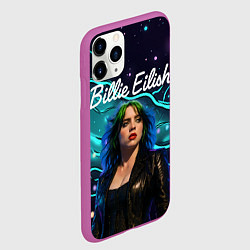 Чехол iPhone 11 Pro матовый Певица Билли Айлиш, цвет: 3D-фиолетовый — фото 2