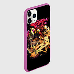Чехол iPhone 11 Pro матовый Багровый Коатль фабрики - Герои Меча и Магии 3, цвет: 3D-фиолетовый — фото 2