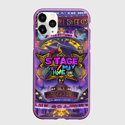 Чехол iPhone 11 Pro матовый Stage, цвет: 3D-фиолетовый