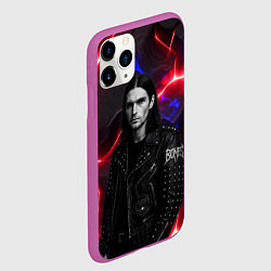 Чехол iPhone 11 Pro матовый Bones в косухе, цвет: 3D-фиолетовый — фото 2