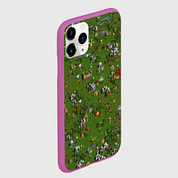Чехол iPhone 11 Pro матовый Земли Сопряжения - Герои 3, цвет: 3D-фиолетовый — фото 2