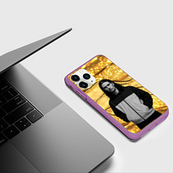 Чехол iPhone 11 Pro матовый Bones в спортивках, цвет: 3D-фиолетовый — фото 2