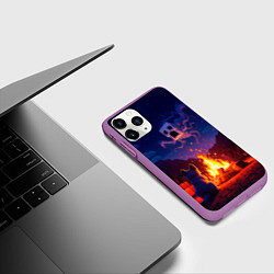 Чехол iPhone 11 Pro матовый Собака и гаст, цвет: 3D-фиолетовый — фото 2