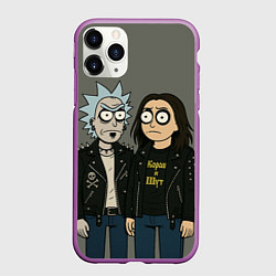 Чехол iPhone 11 Pro матовый КиШ - Рик и Морти, цвет: 3D-фиолетовый