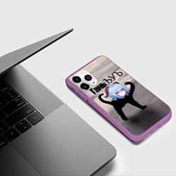 Чехол iPhone 11 Pro матовый Гань ъуъ, цвет: 3D-фиолетовый — фото 2