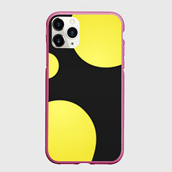 Чехол iPhone 11 Pro матовый Лава лампа макро баланс абстракция, цвет: 3D-малиновый