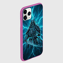 Чехол iPhone 11 Pro матовый Демонический электросамурай, цвет: 3D-фиолетовый — фото 2