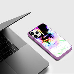Чехол iPhone 11 Pro матовый Аниме Токийский Гуль Канеки Кен, цвет: 3D-фиолетовый — фото 2