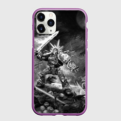 Чехол iPhone 11 Pro матовый Робаут Жиллиман - Ультрамарины Warhammer, цвет: 3D-фиолетовый