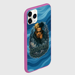 Чехол iPhone 11 Pro матовый XXXTentacion в облаке, цвет: 3D-фиолетовый — фото 2