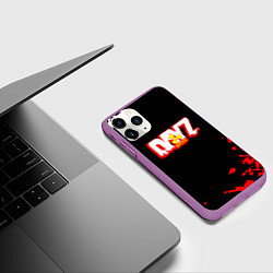 Чехол iPhone 11 Pro матовый Dayz x stalker, цвет: 3D-фиолетовый — фото 2