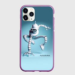 Чехол iPhone 11 Pro матовый Spider Bender - meme, цвет: 3D-фиолетовый