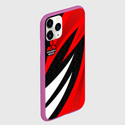 Чехол iPhone 11 Pro матовый Митсубиси - красный спорт, цвет: 3D-фиолетовый — фото 2