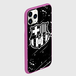 Чехол iPhone 11 Pro матовый Barcelona краски белые, цвет: 3D-фиолетовый — фото 2
