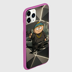 Чехол iPhone 11 Pro матовый Эрик Картман в стиле Gta, цвет: 3D-фиолетовый — фото 2