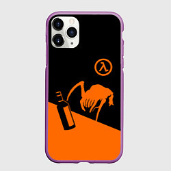 Чехол iPhone 11 Pro матовый Халф лайф - хедкраб, цвет: 3D-фиолетовый