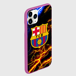 Чехол iPhone 11 Pro матовый Барселона неоновый шторм, цвет: 3D-фиолетовый — фото 2