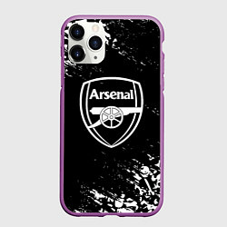 Чехол iPhone 11 Pro матовый Арсенал черепа краски, цвет: 3D-фиолетовый