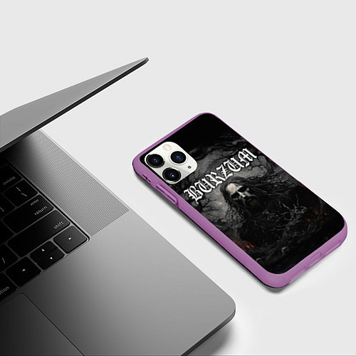 Чехол iPhone 11 Pro матовый Burzum Varg / 3D-Фиолетовый – фото 3
