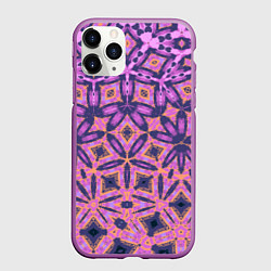 Чехол iPhone 11 Pro матовый Фиолетовая геометрическая метаморфоза, цвет: 3D-фиолетовый