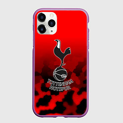 Чехол iPhone 11 Pro матовый Тоттенхэм Хотспур камуфляж красный, цвет: 3D-фиолетовый