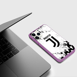 Чехол iPhone 11 Pro матовый Juventus люди спорт, цвет: 3D-фиолетовый — фото 2