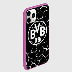 Чехол iPhone 11 Pro матовый Borussia черно белые, цвет: 3D-фиолетовый — фото 2