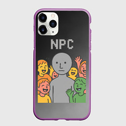 Чехол iPhone 11 Pro матовый Я NPC без эмоций