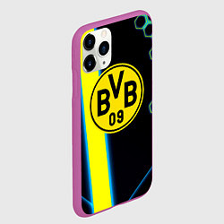 Чехол iPhone 11 Pro матовый Borussia соты броня, цвет: 3D-фиолетовый — фото 2