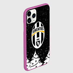 Чехол iPhone 11 Pro матовый Ювентус новый год, цвет: 3D-фиолетовый — фото 2