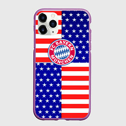 Чехол iPhone 11 Pro матовый Бавария Мюнхен сша паттерн