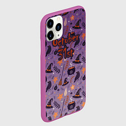 Чехол iPhone 11 Pro матовый 31 октября, цвет: 3D-фиолетовый — фото 2