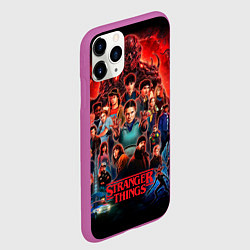 Чехол iPhone 11 Pro матовый Все герои Загадочные события финал, цвет: 3D-фиолетовый — фото 2