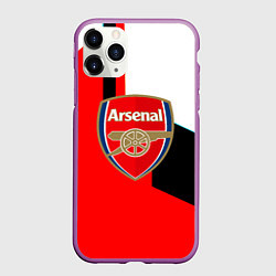 Чехол iPhone 11 Pro матовый Арсенал геометрия спорт, цвет: 3D-фиолетовый