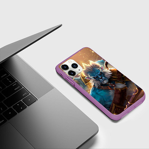 Чехол iPhone 11 Pro матовый Phantom Lancer / 3D-Фиолетовый – фото 3