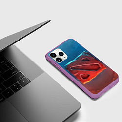 Чехол iPhone 11 Pro матовый Dota 2: Symbol, цвет: 3D-фиолетовый — фото 2