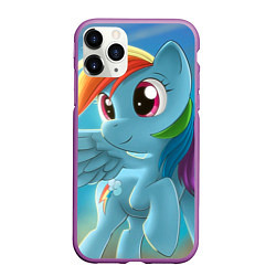 Чехол iPhone 11 Pro матовый My littlle pony, цвет: 3D-фиолетовый