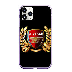 Чехол iPhone 11 Pro матовый Arsenal, цвет: 3D-светло-сиреневый