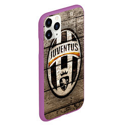 Чехол iPhone 11 Pro матовый Juventus, цвет: 3D-фиолетовый — фото 2