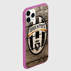 Чехол iPhone 11 Pro матовый Juventus, цвет: 3D-фиолетовый — фото 2